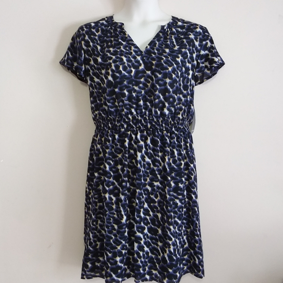 Massini Dresses & Skirts - ☆☆SOLD☆☆ Massini Plus Size Blue Animal Print Dress